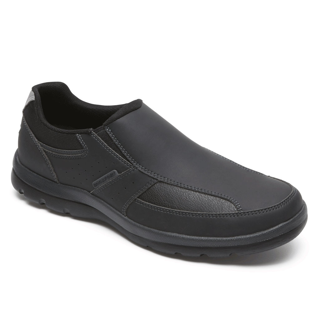 Rockport Mens Get Your Kicks - Slip-On Black - XUZ146359